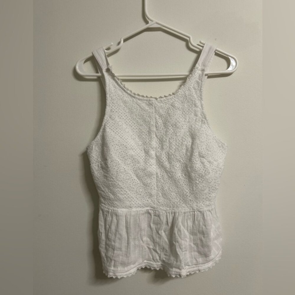 American Eagle White Tank Top Blouse
